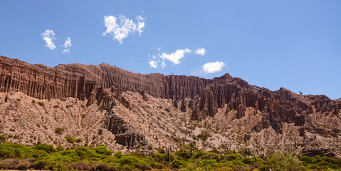 Badlands of mountain in Jujuy's province (Argentina)