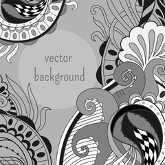 Abstract hand drawn background