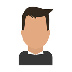 businessman faceless icon image vector illustration design 