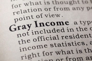 definition of gray income