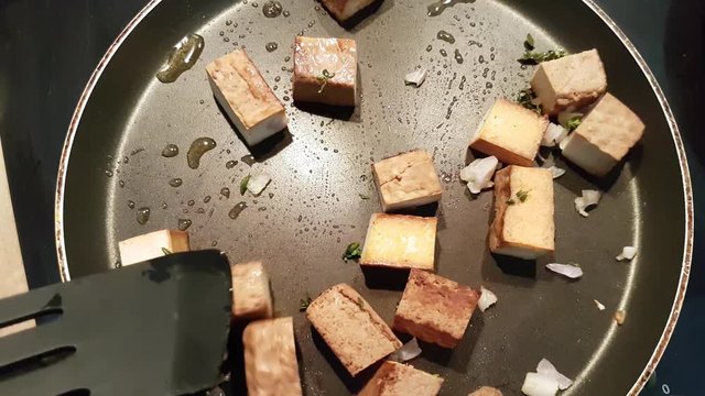Frying Hot Tofu