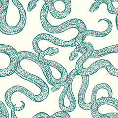 Naklejka premium Snakes pattern