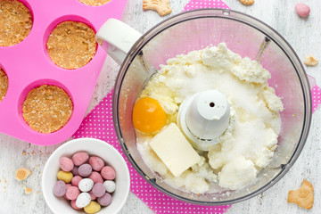 Easter nest cake cooking , Easter recipe step by step