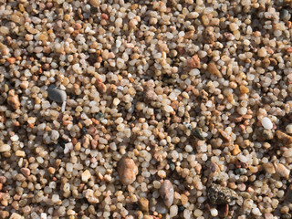 Sand on the beach, closeup, background