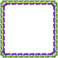Card for Mardi gras on an isolated background