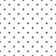Vector monochrome seamless pattern, simple minimalist geometric background, small black cruciate figures on white backdrop. Repeat abstract texture. Design element for prints, decoration, digital, web