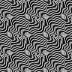 Abstract geometric black and white graphic design print weave pattern