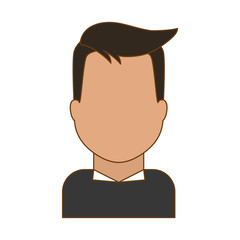 faceless businessman icon image vector illustration design 