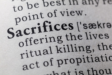 definition of sacrifices