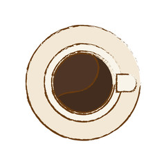 coffee mug icon over white background. vector illustration