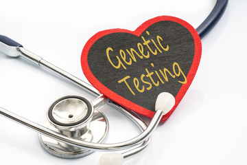 stesthoscope with red heart shape - medical concept