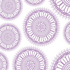 mandala art decorative icon vector illustration design