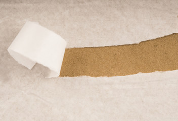 Крафт бумага текстура. Упаковочная бумага рваные края