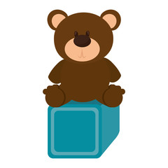 cute kids toys icon vector illustration design