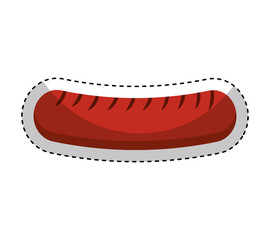 sausage bbq isolated icon vector illustration design