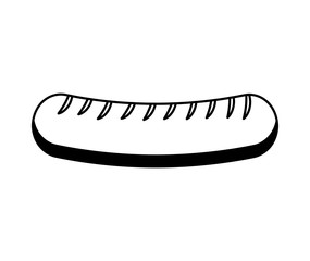 Fototapeta premium sausage bbq isolated icon vector illustration design