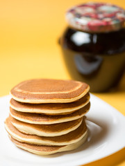 Home fluffy pancakes