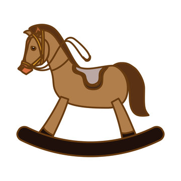 toy horse equine icon image vector illustration design