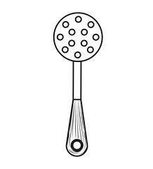 spoon bbq cutlery isolated icon vector illustration design