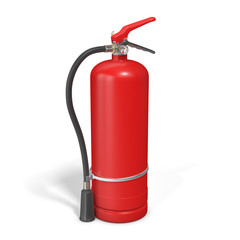 Obraz premium blank red fire extinguisher