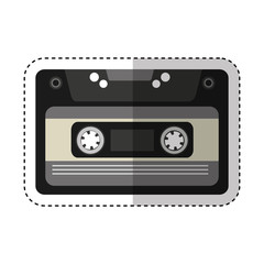 cassette music old fashion vector illustration design