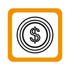 coin money isolated icon vector illustration design