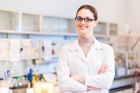 Woman scientist in laboratory