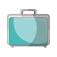 suitcase travel isolated icon vector illustration design