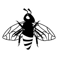 bee animal product icon vector illustration design