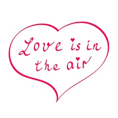 Happy Valentines Day Hand Drawing Vector Lettering design. Abstract background. Vector illustration.