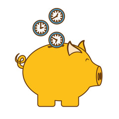 piggy bank money icon image vector illustration design 