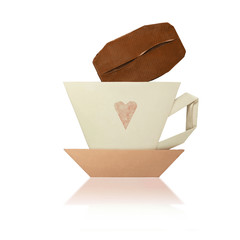 Origami cup of coffee - 133832965