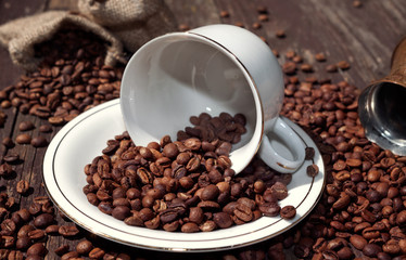beans coffee in cup coffee.