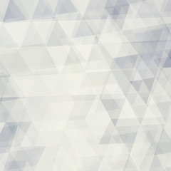 Abstract pale background textured by triangles. Vector