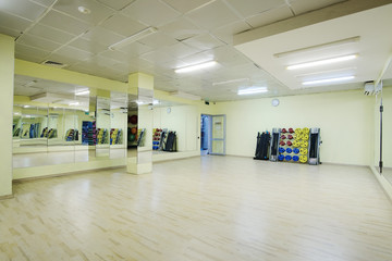 Interior of a fitness hall