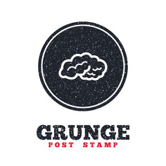 Brain sign icon. Intelligent smart mind.