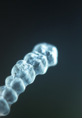 Invisible teeth brackets aligners