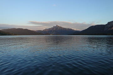 Mondsee im Sonnenuntergang
