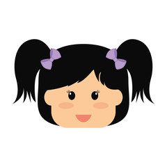 girl child icon image vector illustration design 