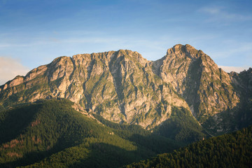Obraz premium Giewont - the popular mountain in polish Tatra Mountains, called 