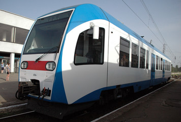 New electric train stay on station