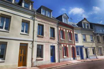 Obraz premium Facade of an old French house in Normandy