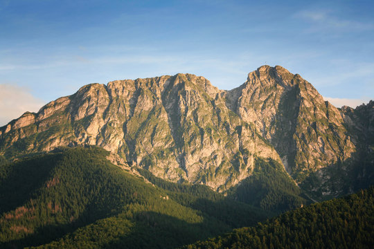 Giewont  - the popular mountain  in polish Tatra Mountains, called "sleeping knight".
