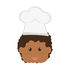 boy wearing chef hat child icon image vector illustration design 