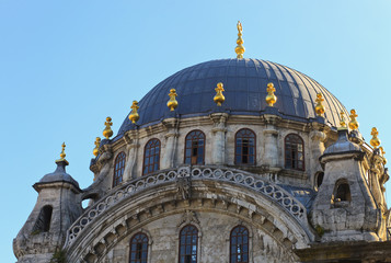 The dome of the mosque in Istanbul