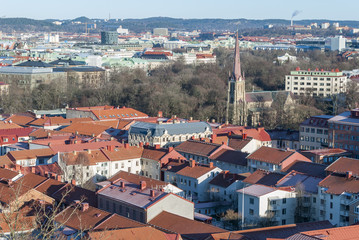 Haga district in Gothenburg in winter, travel Sweden