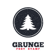 Christmas tree sign icon. Holidays button.