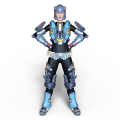 女性サイボーグ