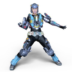 女性サイボーグ