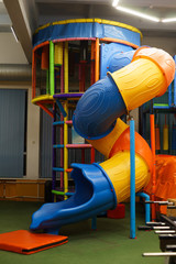 Playground in children's entertainment centre, attractions